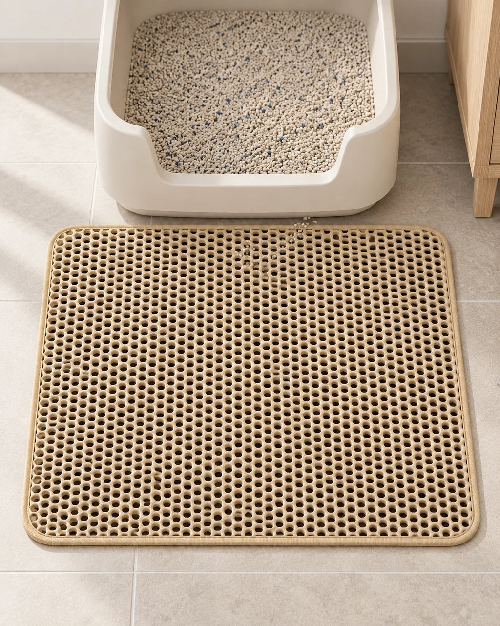 Tapis de litière à double couche